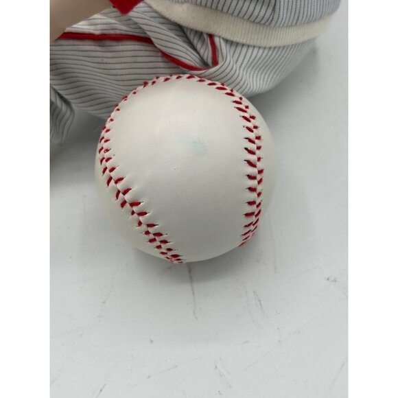 Vintage Yolanda Bello Signed Michael Baseball Baby Boy Porcelain Doll 11" - Picture 12 of 16